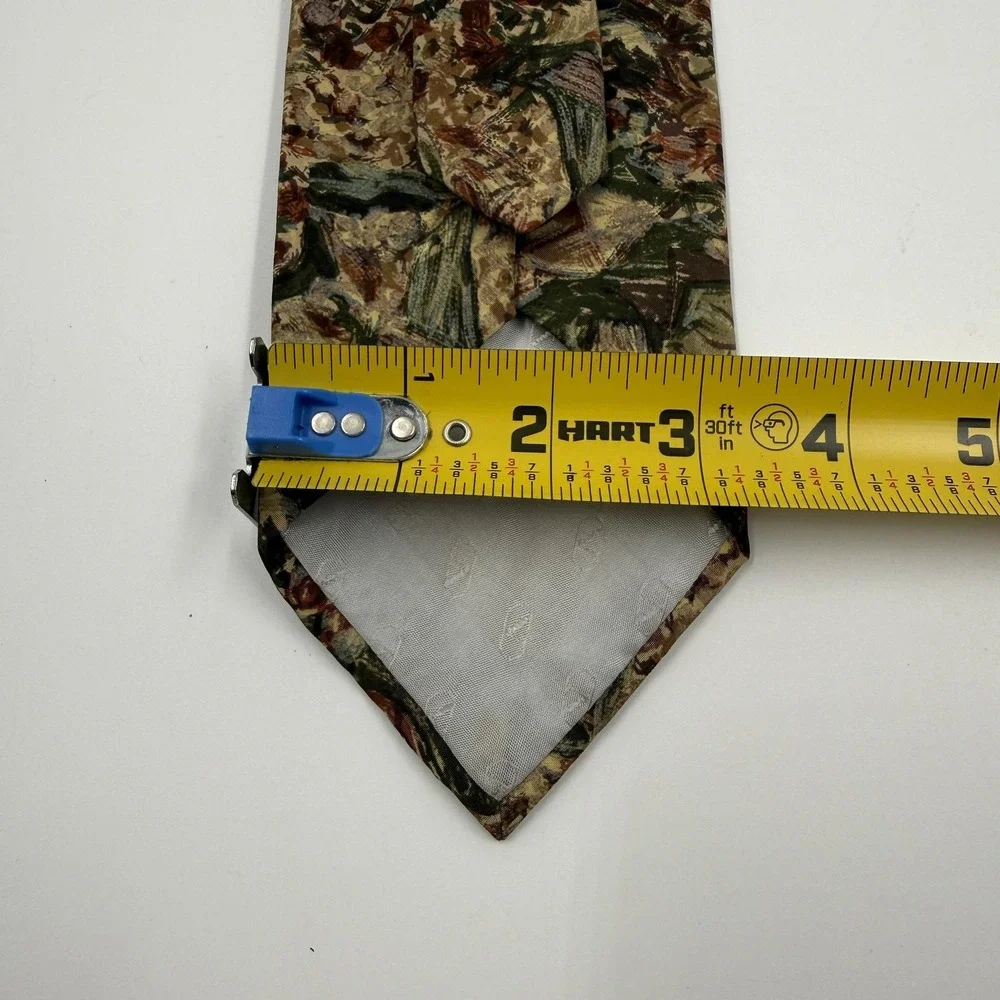 Vintage Valentino Tie Mens One Size Multicolor Floral Silk Made In Italy